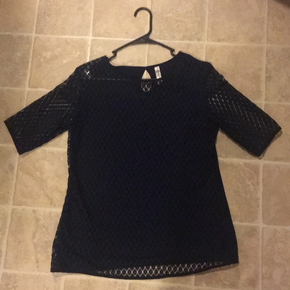 PenSeption Concept Dark Blue Lace Shirt (Medium)